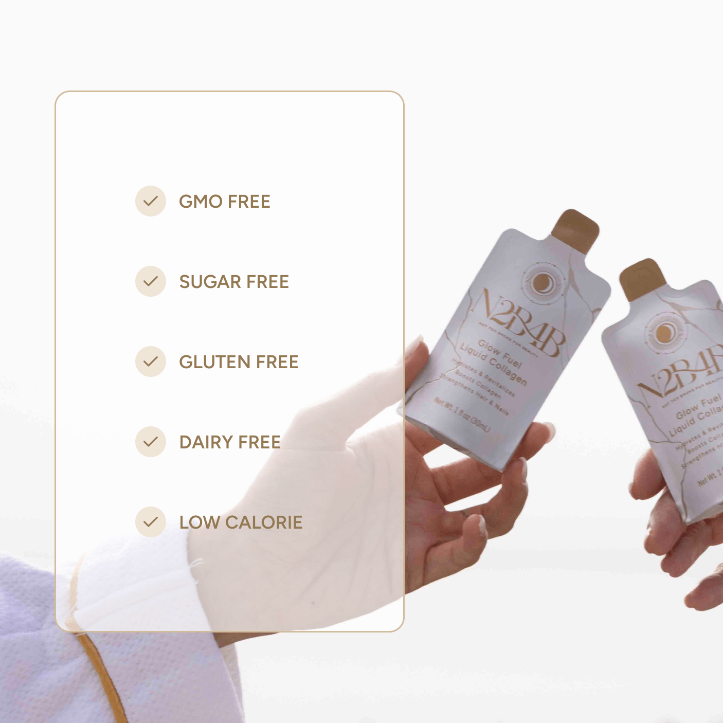 Glow Fuel Liquid Collagen Supplement for Hair, Skin, & Nails with Biotin, Vitamin C, Hyaluronic Acid & L-Citrulline
