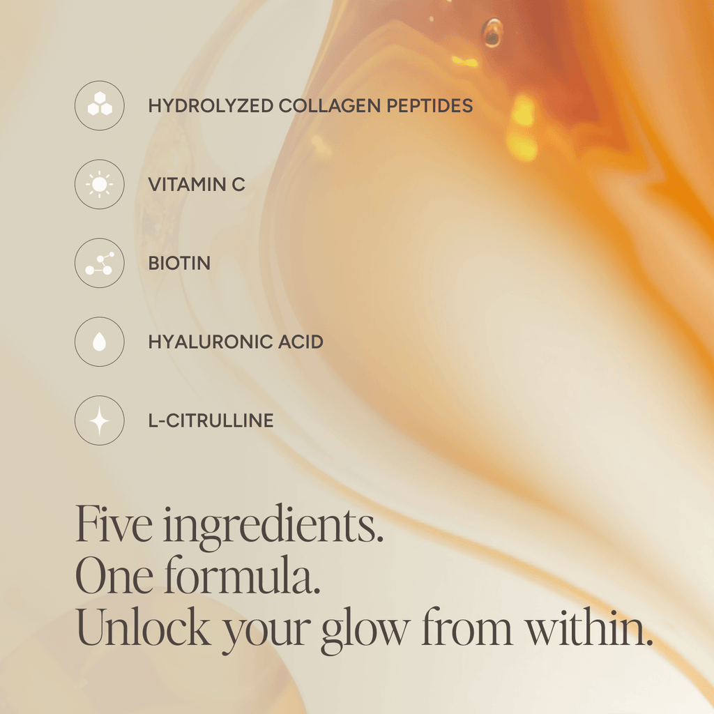 Glow Fuel Liquid Collagen Supplement for Hair, Skin, & Nails with Biotin, Vitamin C, Hyaluronic Acid & L-Citrulline